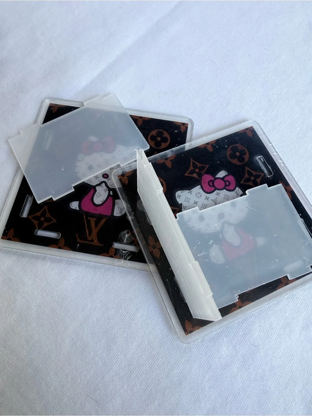 Hello Kitty x Monogram Clear Acrylic Pen Holder - Black